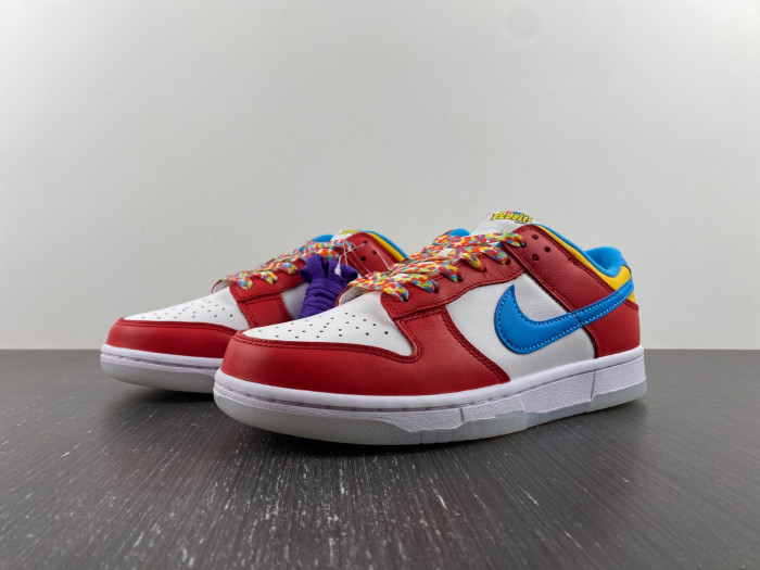 lebron james nike dunk low fruity pebbles dh8009-600 lebron james nike dunk low fruity pebbles dh8009-600