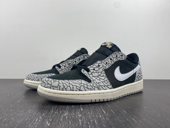 jordan 1 retro low og black cement - cz0790-001 jordan 1 retro low og black cement - cz0790-001