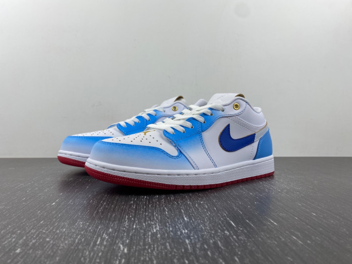 air jordan 1 low gs white university blue fn8895-141 air jordan 1 low gs white university blue fn8895-141
