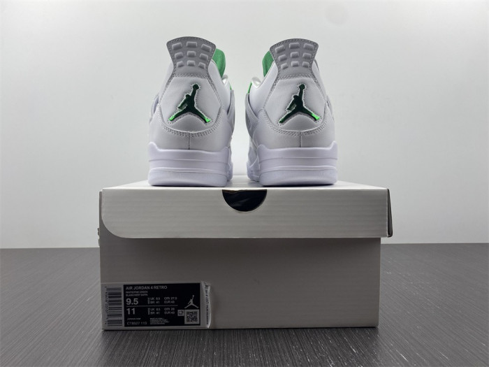 air jordan 4 retro metallic green ct8527-113