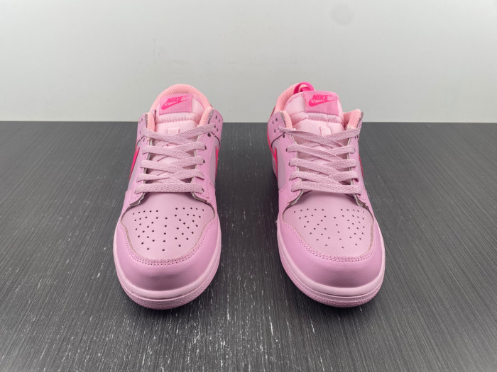nike dunk low triple pink (ps) - dh9756-600