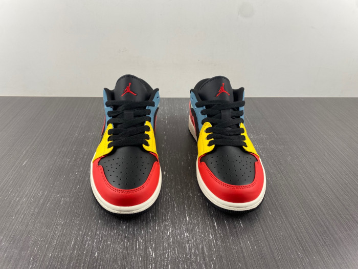 air jordan 1 low se black multi-color (w) - dn3739-060