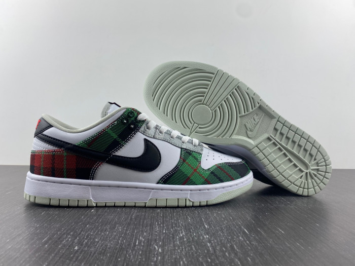 nike dunk low plaid dv0827-100