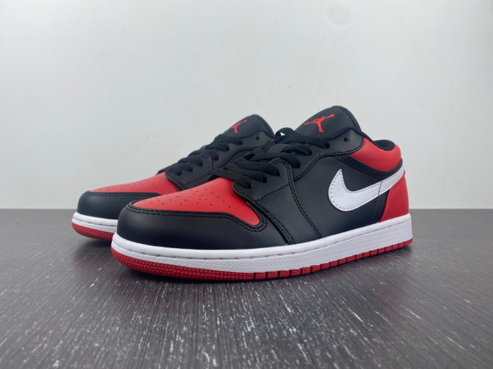 air jordan 1 low "bred toe" 553558-066 air jordan 1 low "bred toe" 553558-066