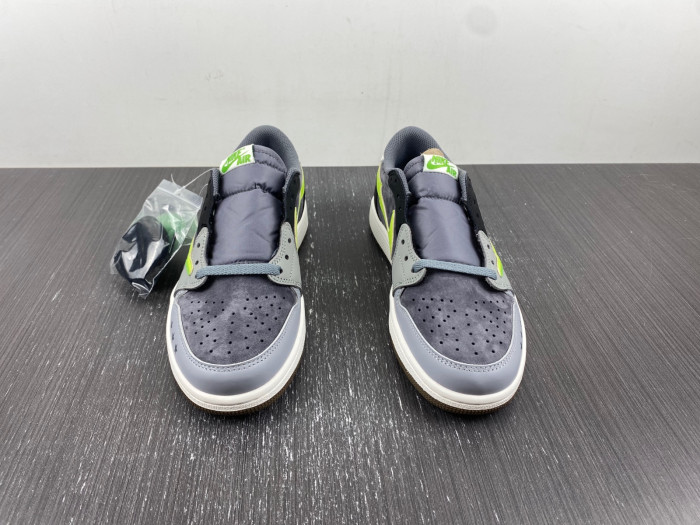 air jordan 1 low grey and green cz0790-043