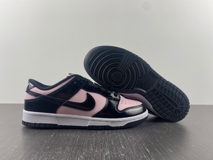 nike dunk low pink foam black (w) - dj9955-600