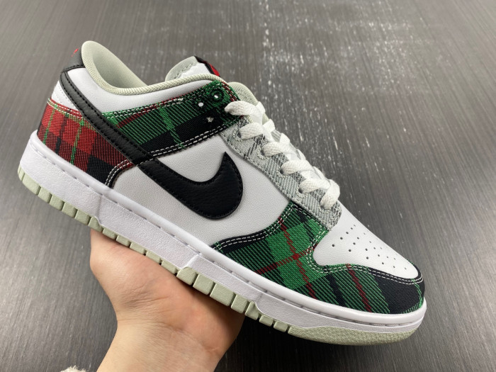 nike dunk low plaid dv0827-100