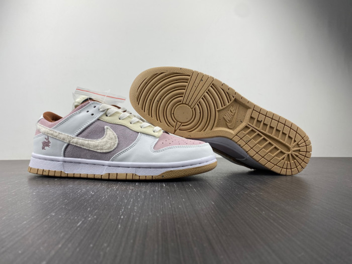 nike dunk low year of the rabbit brown fd4203-21