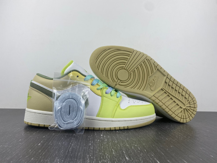 jordan 1 low sail white oil green - fd9906-131