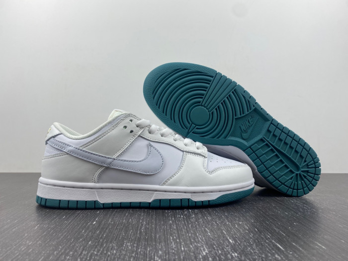 nike dunk low white green grey fd9911-101
