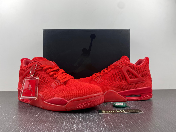 air jordan 4 flyknit “red” aq3559-600