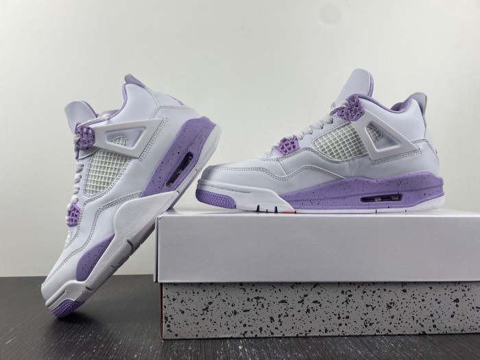 air jordan 4 white and purple ct8527-115