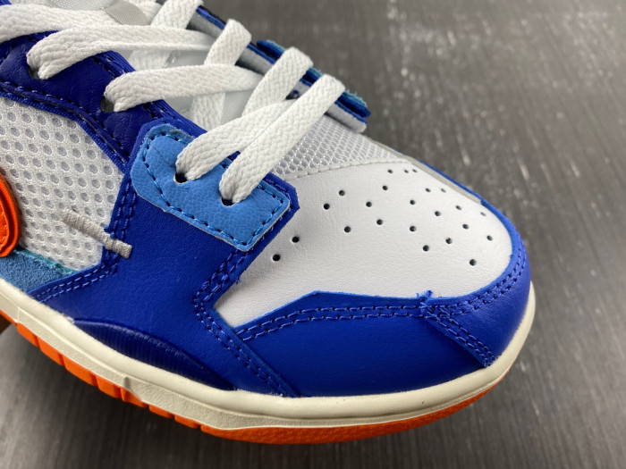 nike dunk low scrap knicks dm0128-100