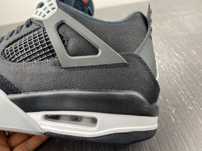 air jordan 4 black canvas dh7138-006