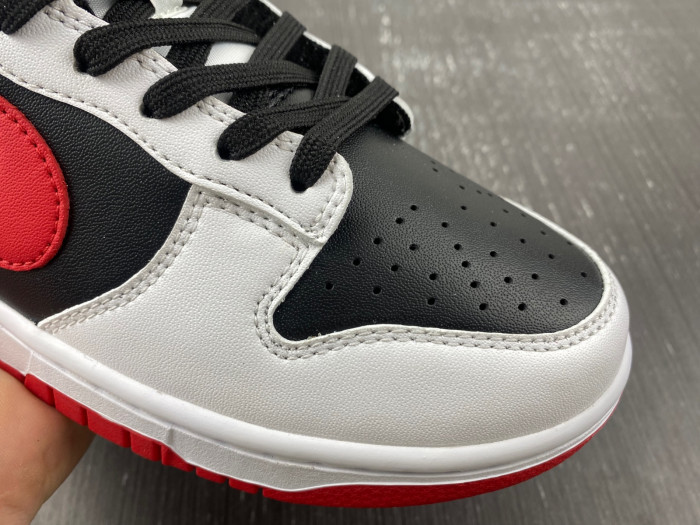 nike dunk low "white/black/red" fd9762-061