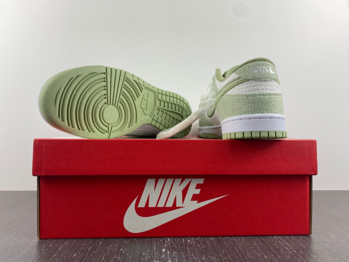 nike dunk low "fleece green" dq7579-300