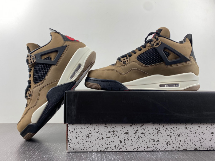 travis scott x air jordan 4 retro brown aj4-882335