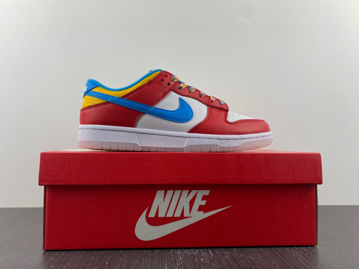 lebron james nike dunk low fruity pebbles dh8009-600
