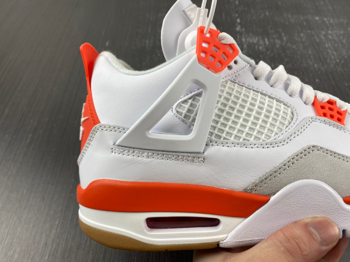 air jordan 4 white and orange dr5415-108
