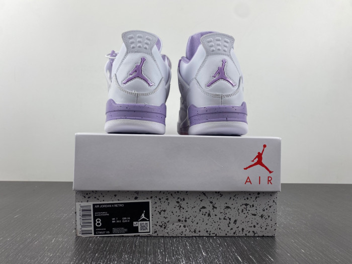 air jordan 4 white and purple ct8527-115