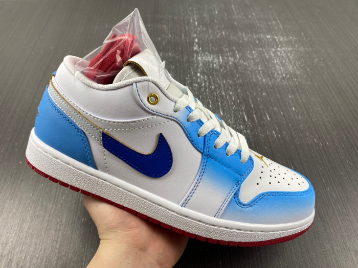 air jordan 1 low gs white university blue fn8895-141
