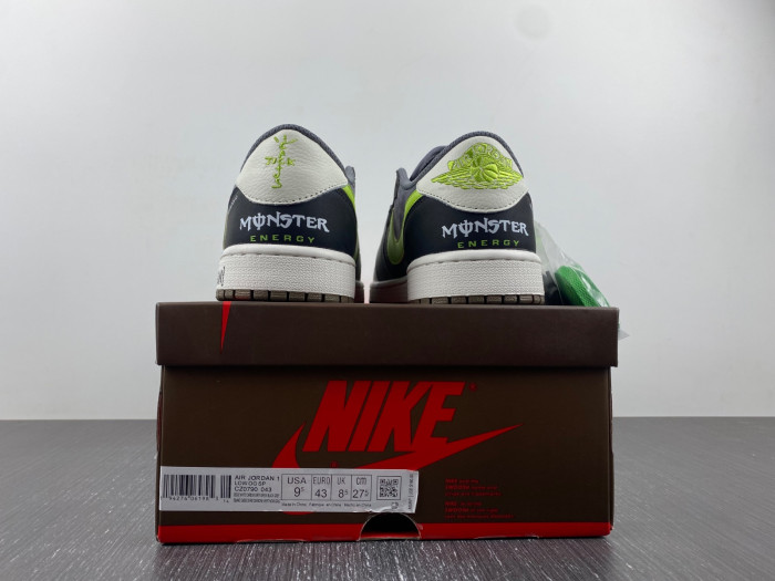 air jordan 1 low grey and green cz0790-043