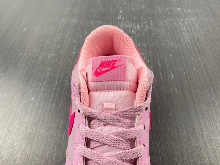 nike dunk low triple pink (ps) - dh9756-600