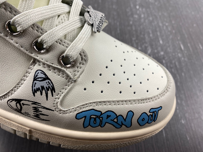 nike dunk low chrome hearts - dd1503-107-01