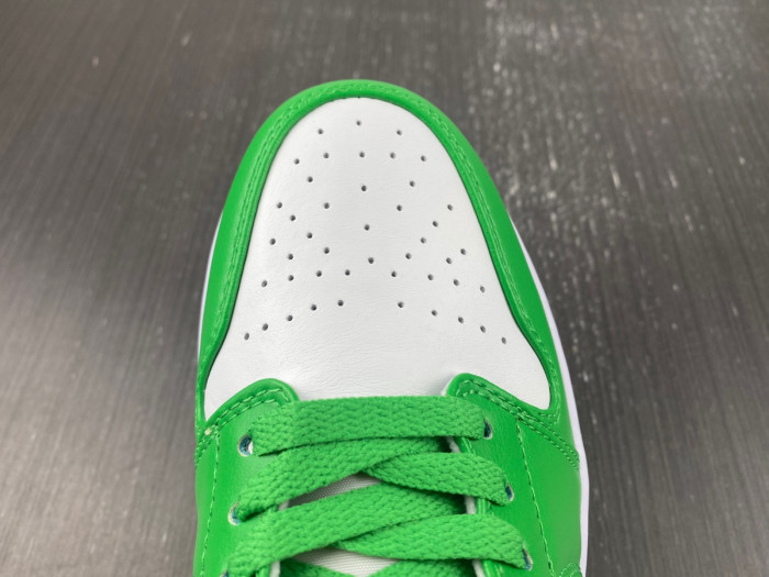 air jordan 1 low "lucky green/aquatone" dc0774-304