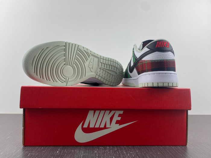 nike dunk low plaid dv0827-100