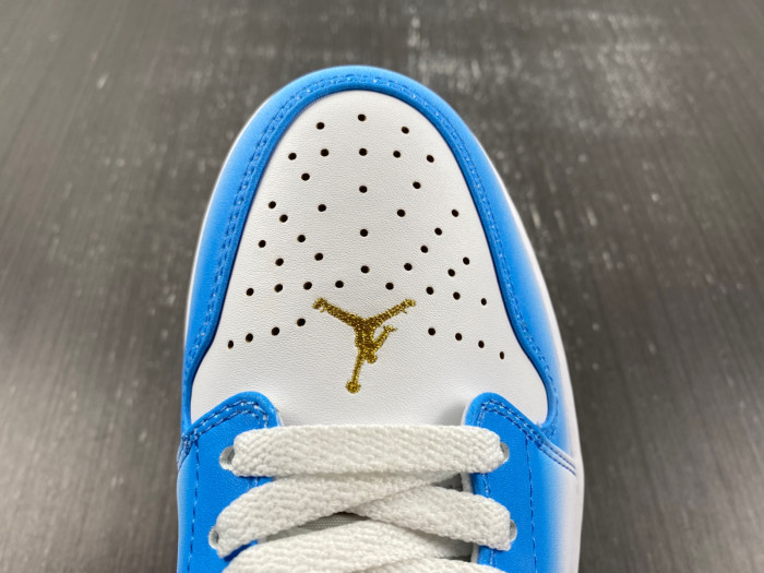 air jordan 1 low gs white university blue fn8895-141