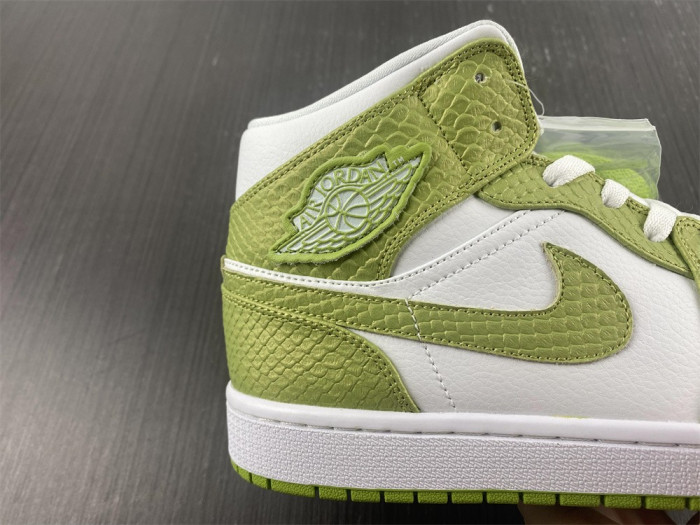 air jordan 1 mid green python (w) - dv2959-113