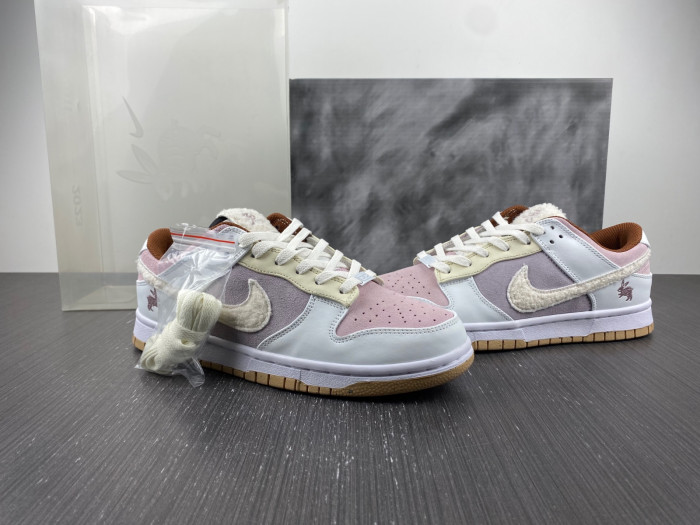 nike dunk low year of the rabbit brown fd4203-21