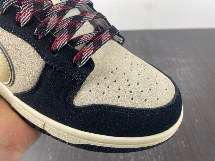 nike dunk low "navy suede" dv3054-001