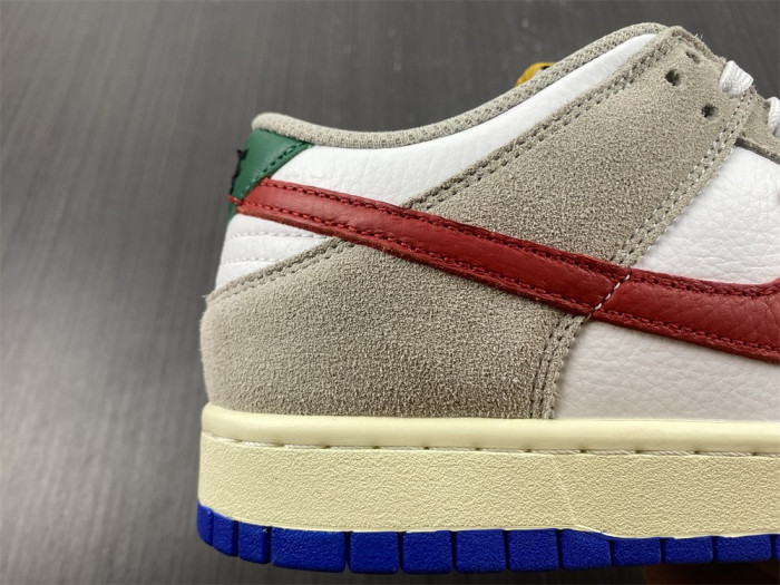 nike sb dunk low retro prm dark blue red gold dx6037-781