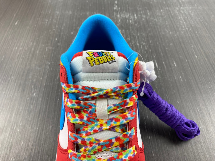 lebron james nike dunk low fruity pebbles dh8009-600