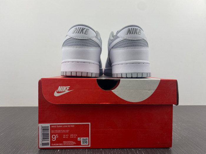nike dunk low retro white grey - dj6188-003
