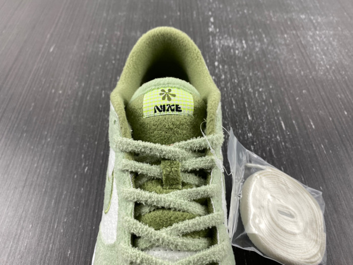 nike dunk low "fleece green" dq7579-300