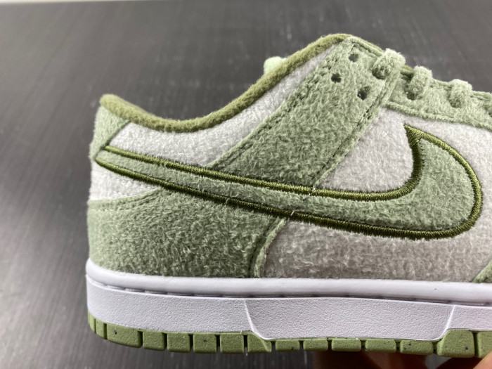 nike dunk low "fleece green" dq7579-300