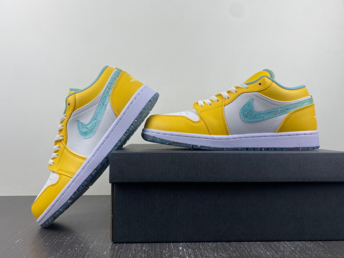 air jordan 1 low yellow white grind dx4375-800