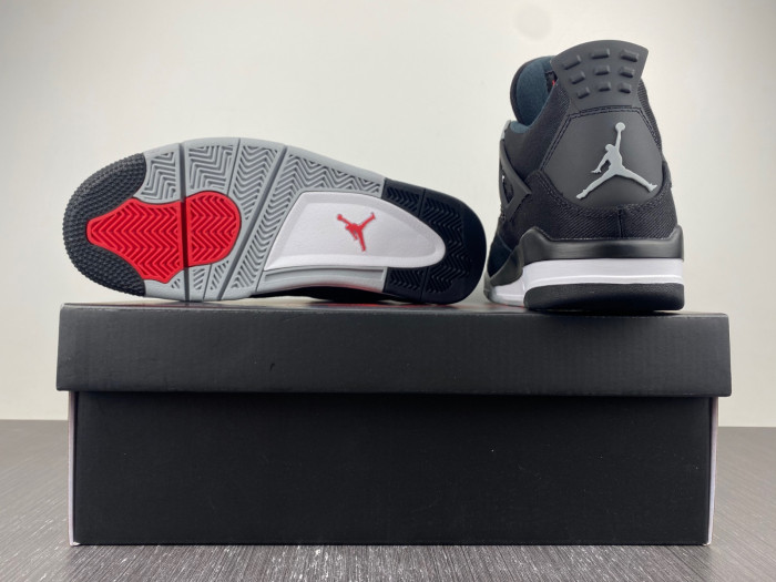 air jordan 4 black canvas dh7138-006