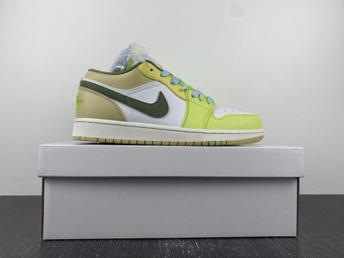 jordan 1 low sail white oil green - fd9906-131