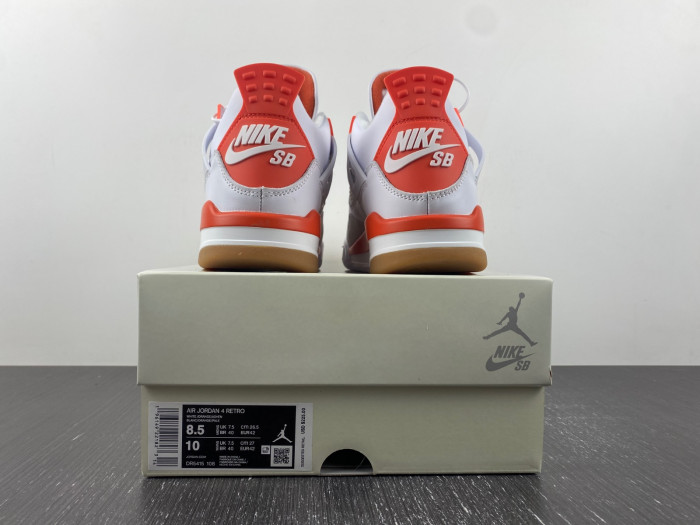 air jordan 4 white and orange dr5415-108