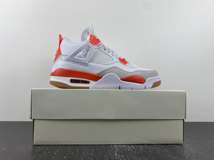 air jordan 4 white and orange dr5415-108