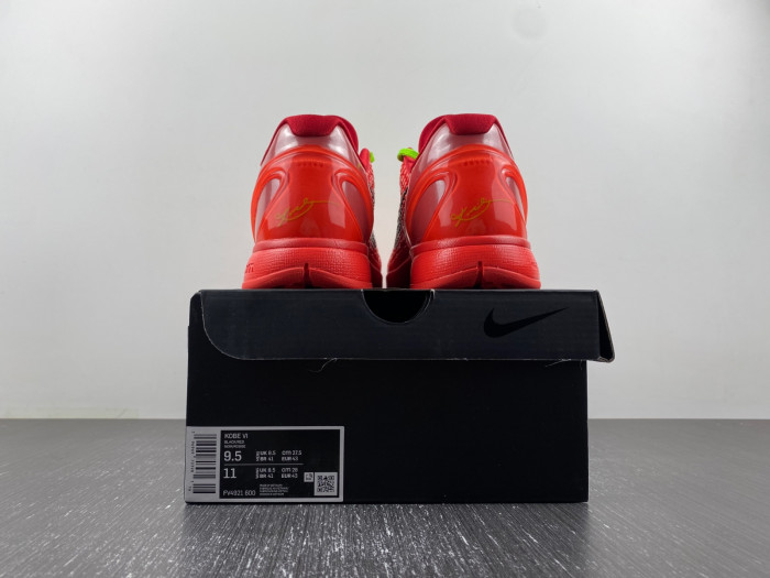 nike kobe 6 protro reverse grinch fv4921-600