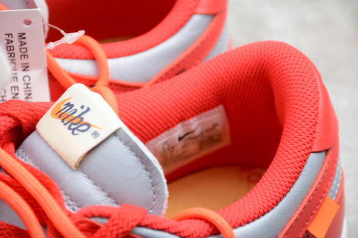 nike dunk low ofw university red ct0856-600