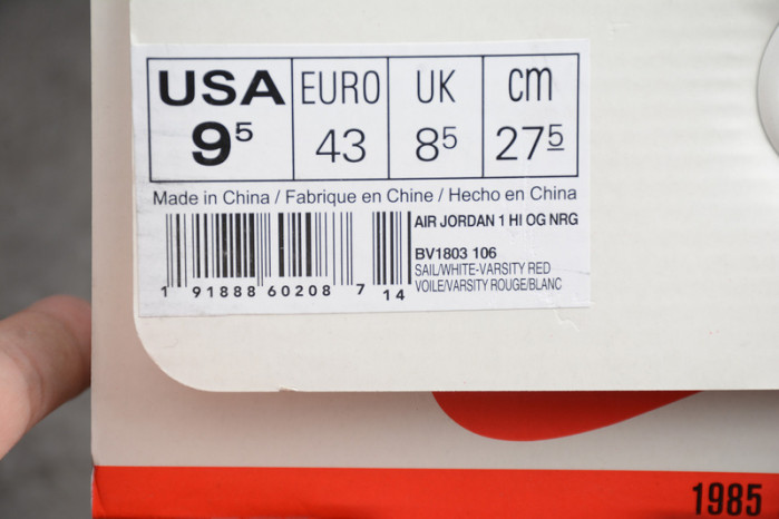 air jordan 1 nigel sylvester x retro high og bv1803-106