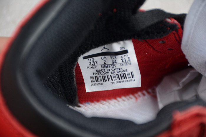 kids air jordan 1 retro high og "chicago" 555088-101