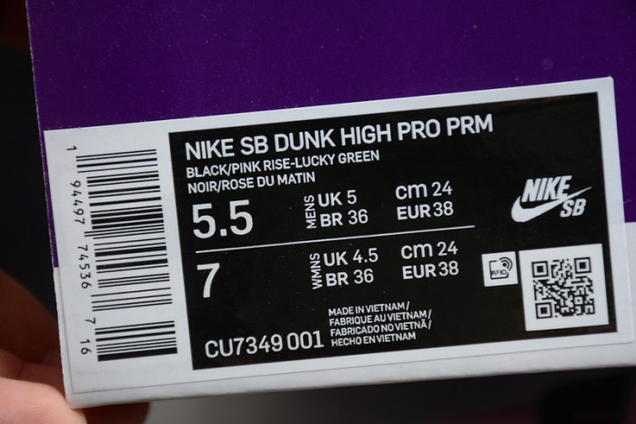 nike sb dunk high invert celtics cu7349-001