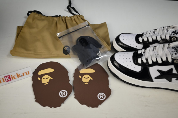 bape sta to low black/black/white 1h70191001